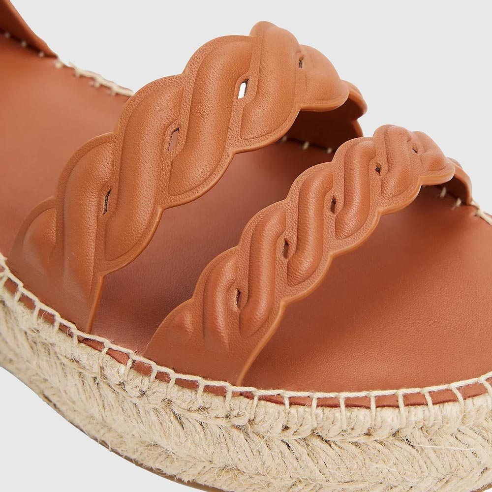 Leather Rope Sandal - Tan