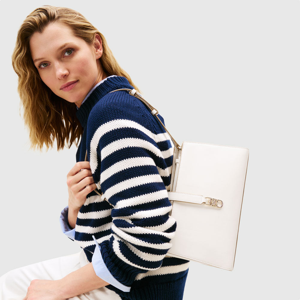 Tommy Hilfiger Libre Shoulder Bag - Ivory |ThirdBaseUrban