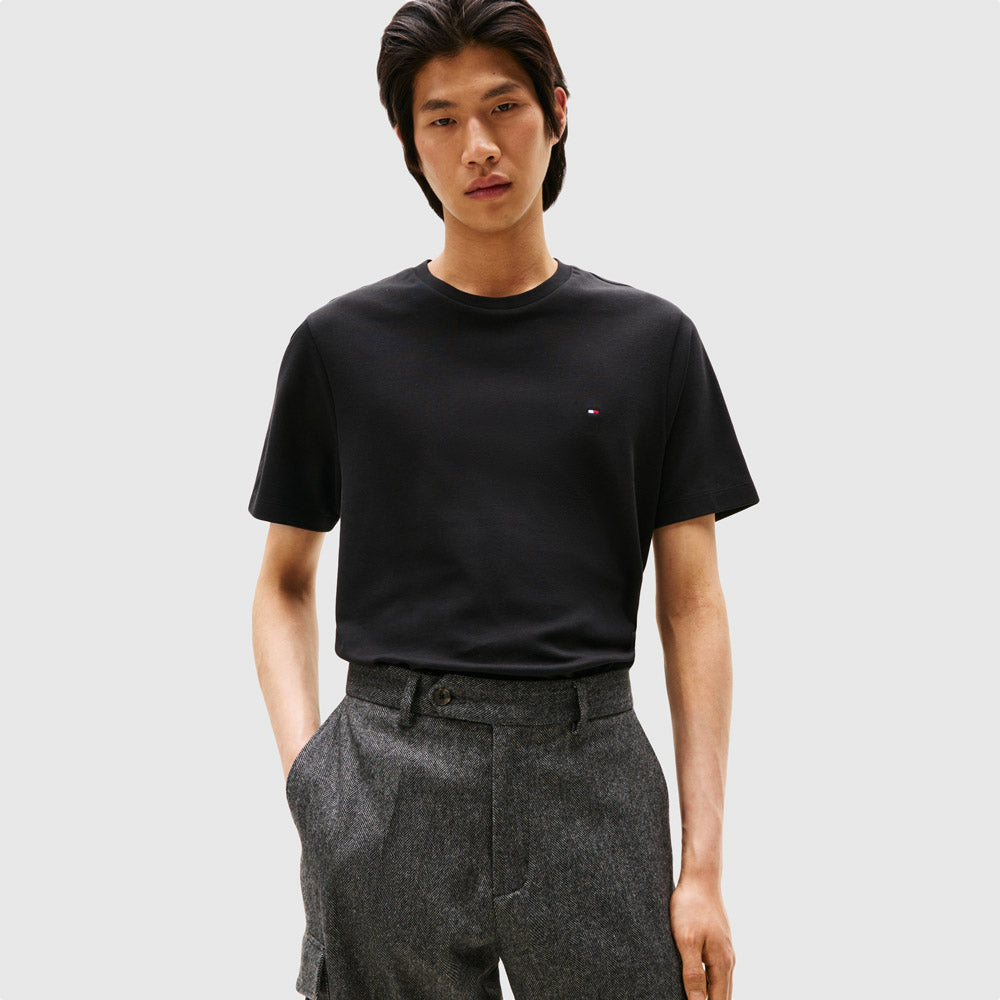 Tommy Hilfiger Light Interlock T-Shirt - Black |ThirdBaseUrban