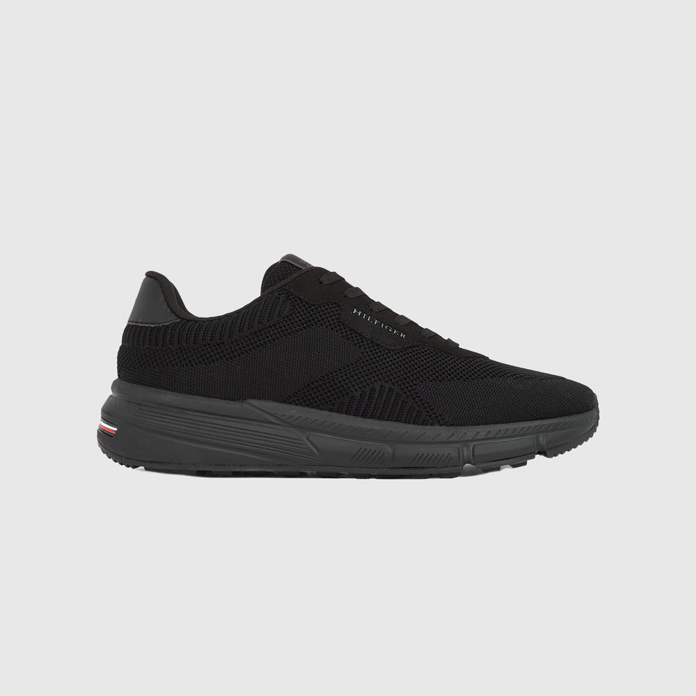 Tommy Hilfiger Lightweight Knit Sneaker - Black |ThirdBaseUrban