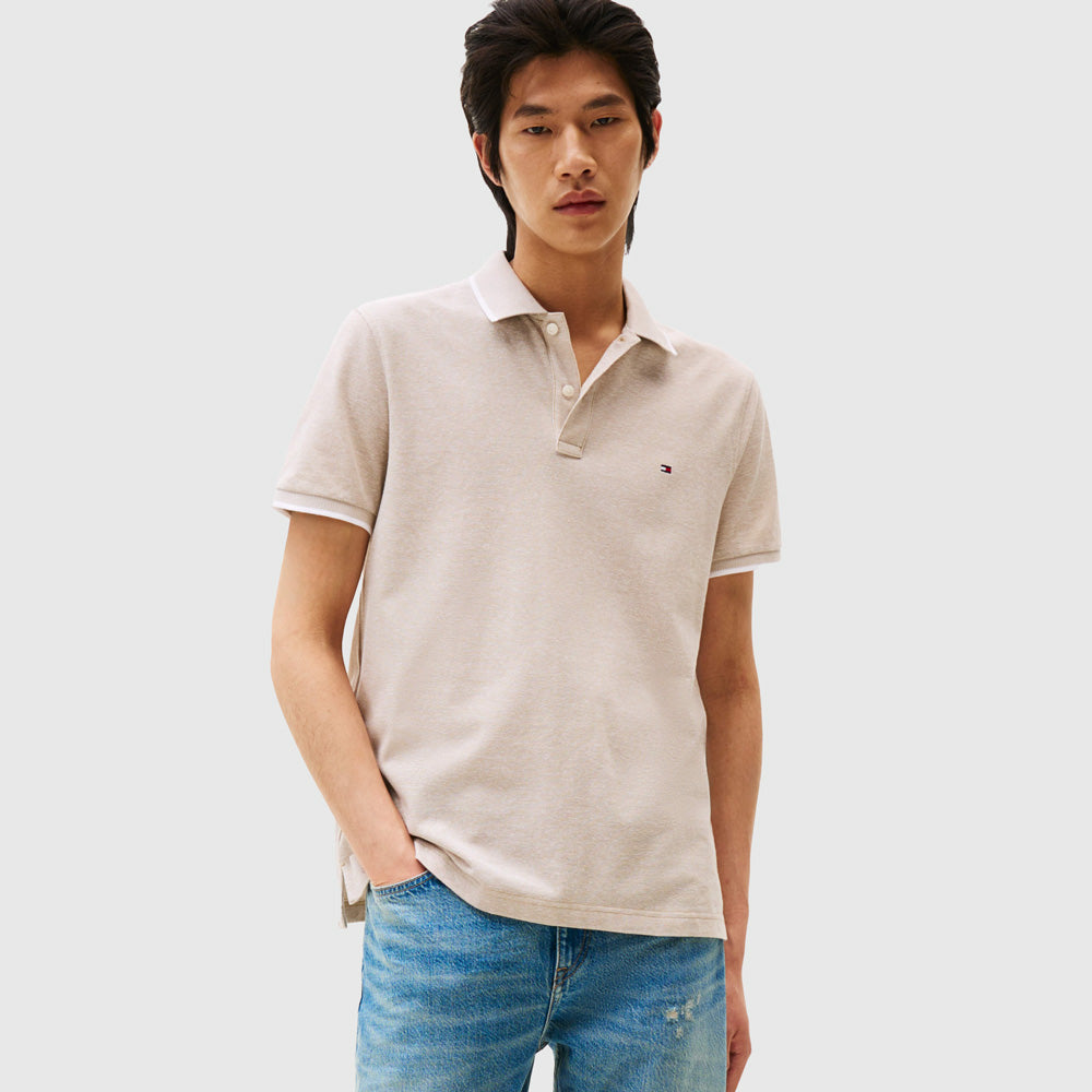 Tommy Hilfiger Pique Golfer - Sandalwood |ThirdBaseUrban