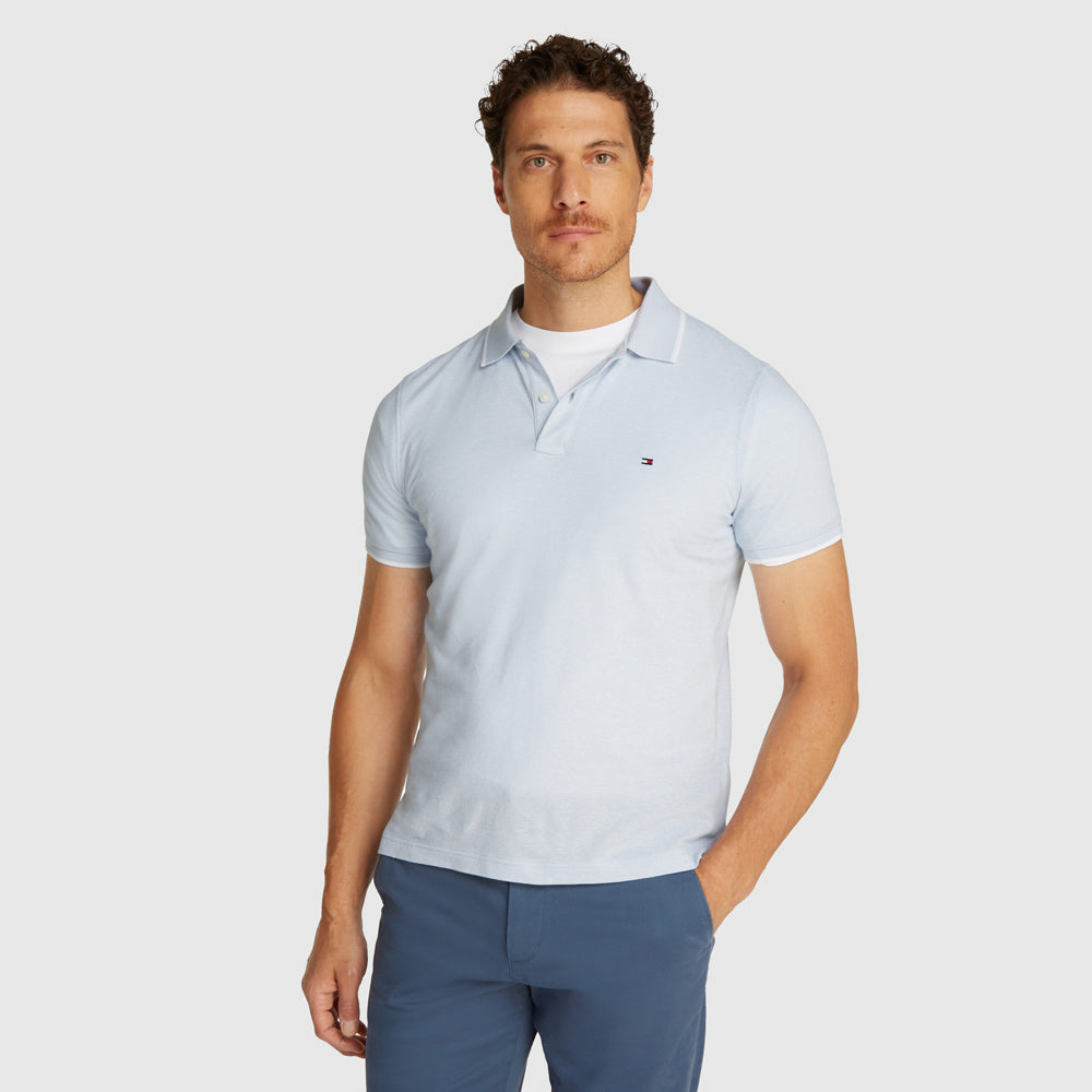 Tommy Hilfiger Pique Golfer - Light Blue |ThirdBaseUrban