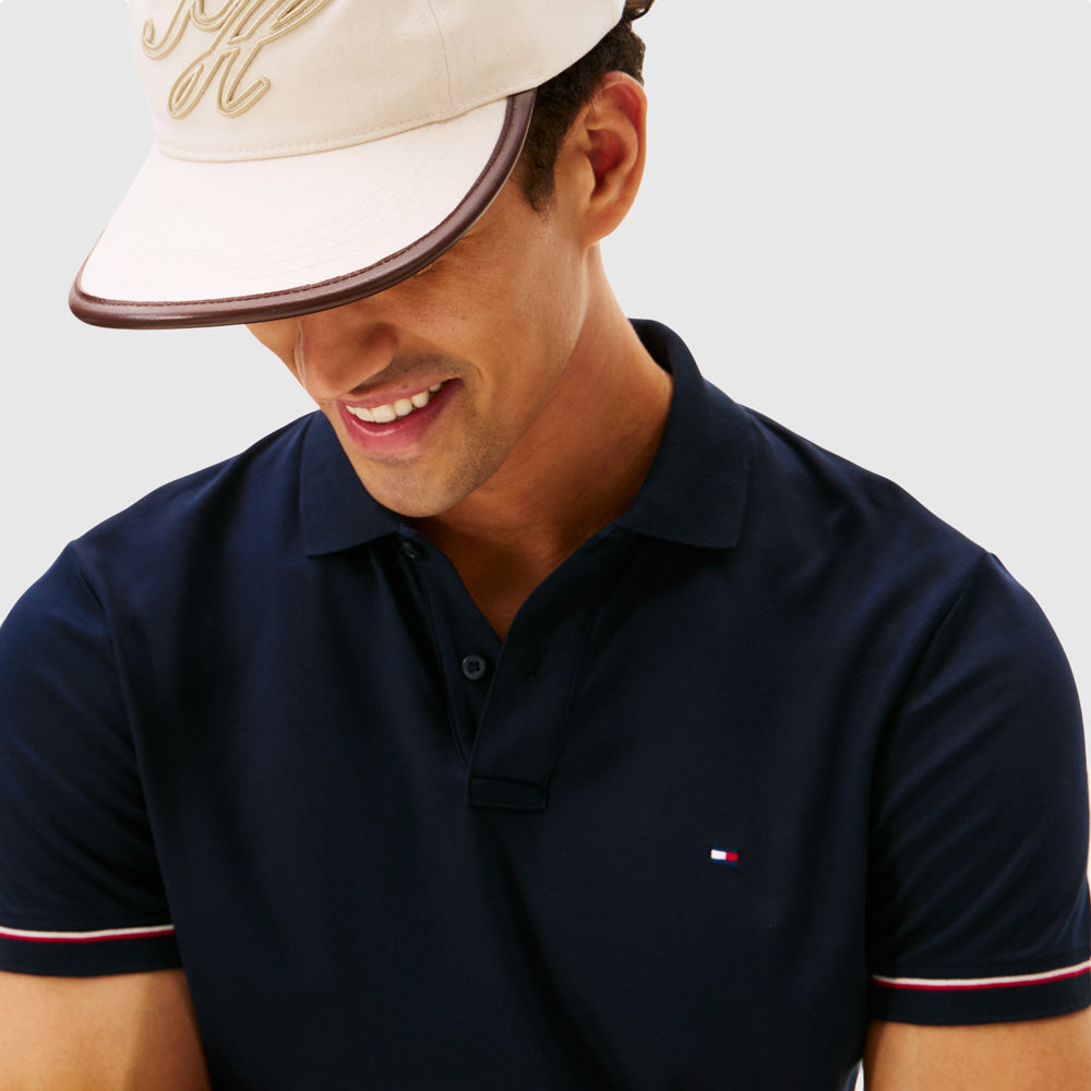 Cotton  Slim Golfer - Navy