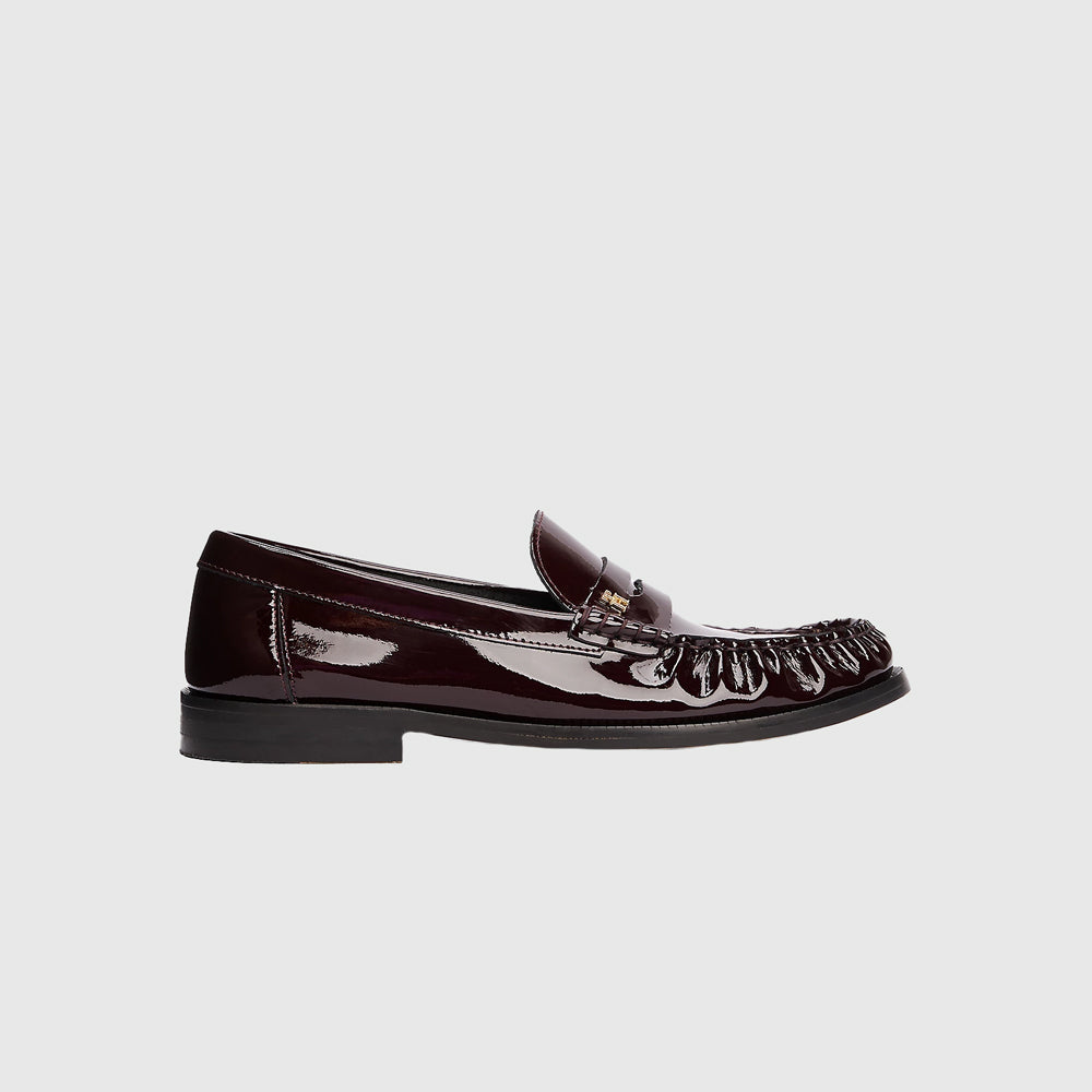 Tommy Hilfiger Patent Leather Loafer - Burgundy |ThirdBaseUrban