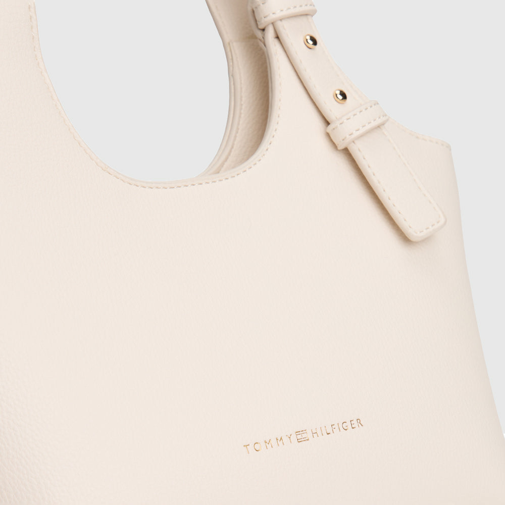 Logo Mini Tote Bag - Cream