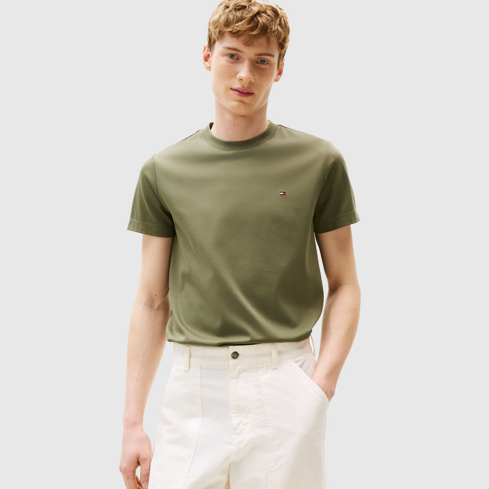 Tommy Hilfiger Interlock T - Shirt - Olive |ThirdBaseUrban