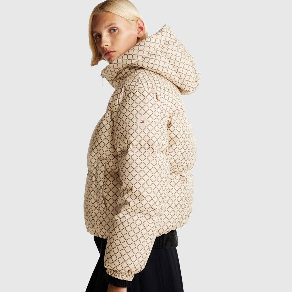 Casual Puffer Jacket - Ivory