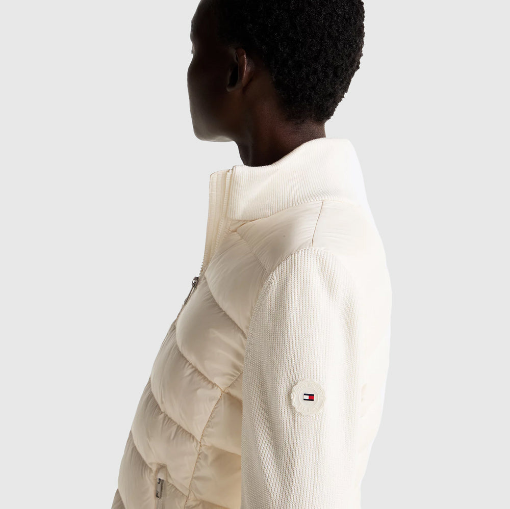 Down Feminine Gloss Knit - Off White