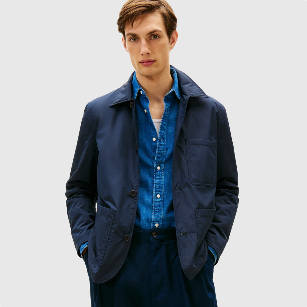 Tommy Hilfiger Packable Chore Jacket - Navy |ThirdBaseUrban