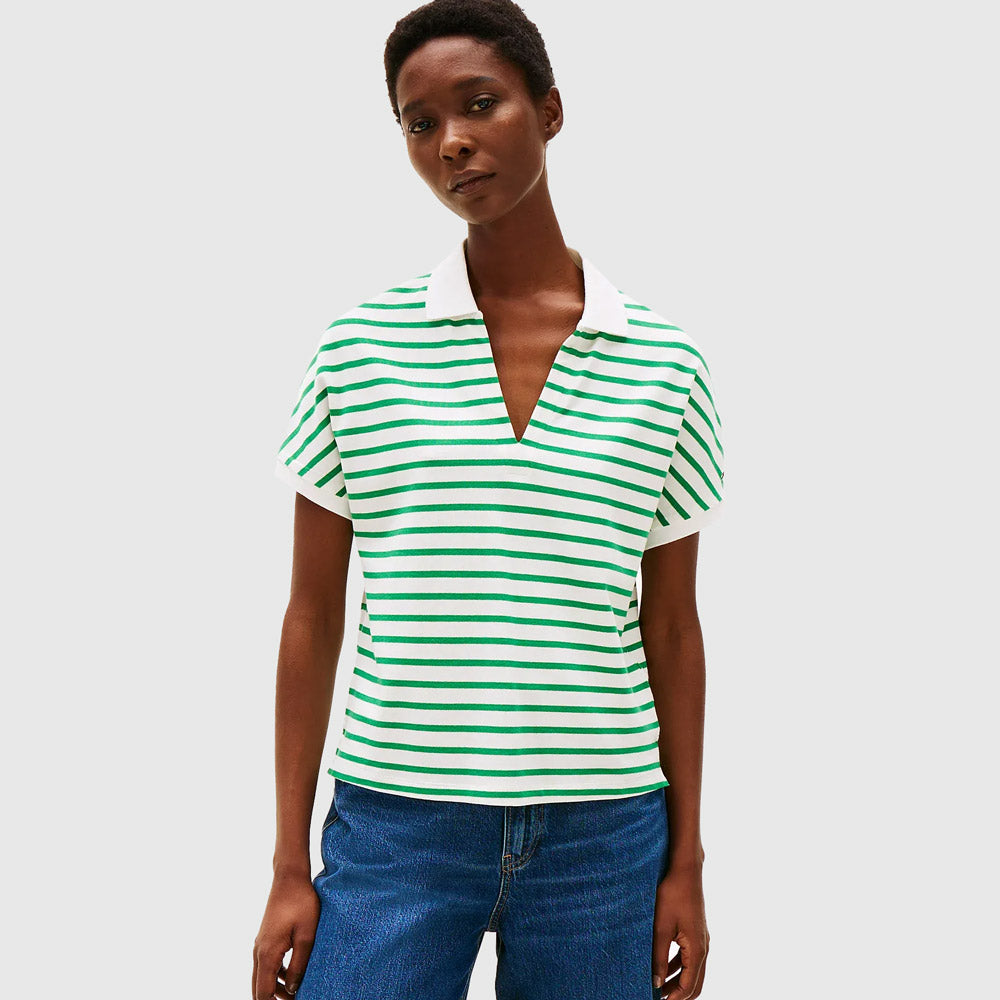 Tommy Hilfiger Lyocell Relaxed Golfer - Green Multi |ThirdBaseUrban
