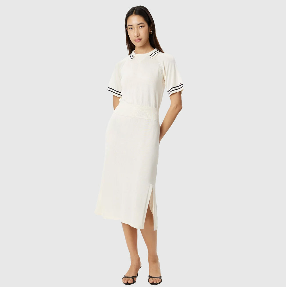 Tommy Hilfiger Knit Golfer Dress - Cream |ThirdBaseUrban