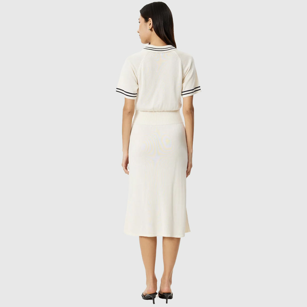 Knit Golfer Dress - Cream