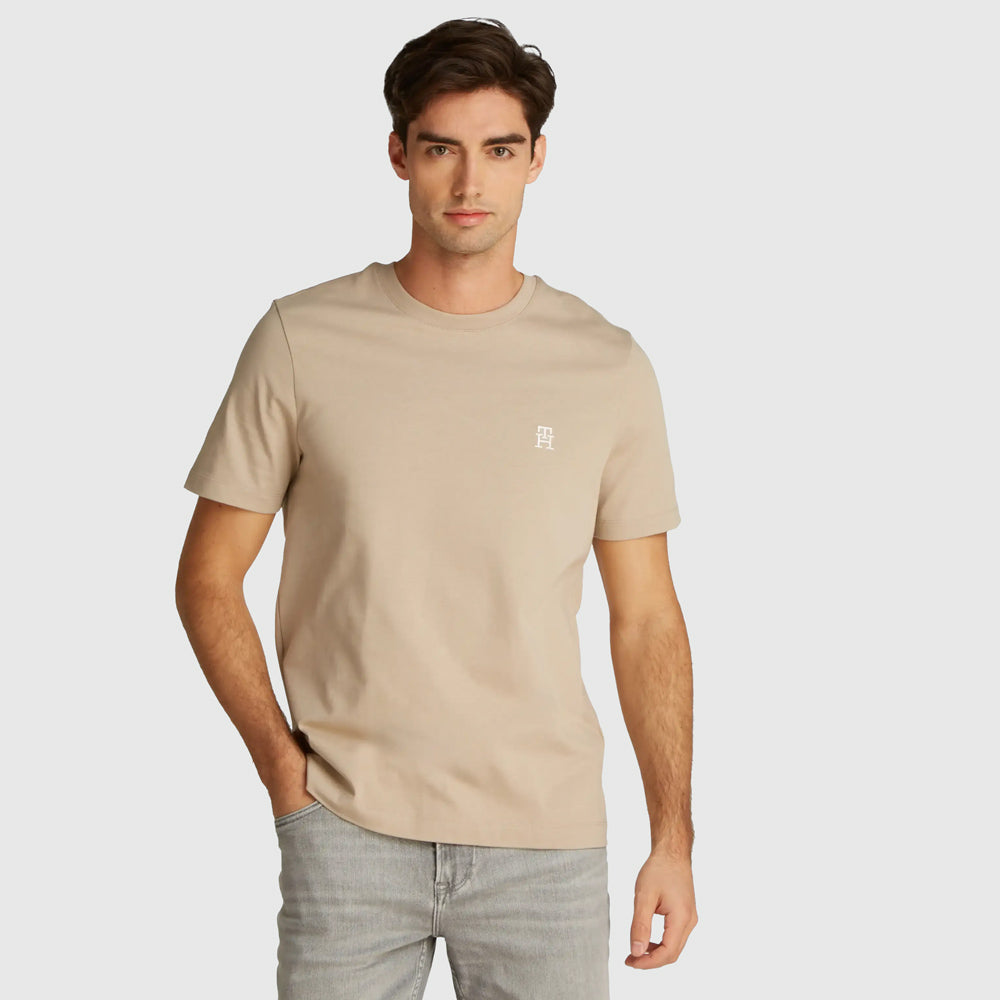 Tommy Hilfiger Monogram T-Shirt - Sandalwood |ThirdBaseUrban