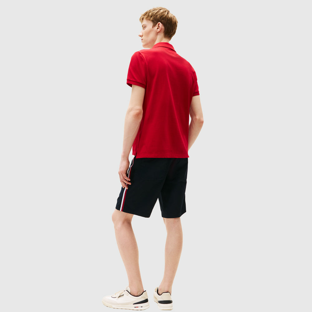 Contrast Collar Golfer - Red