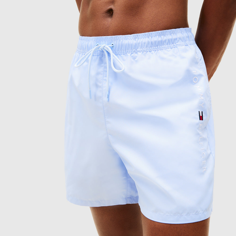 Swim Drawstring Shorts - Light Blue