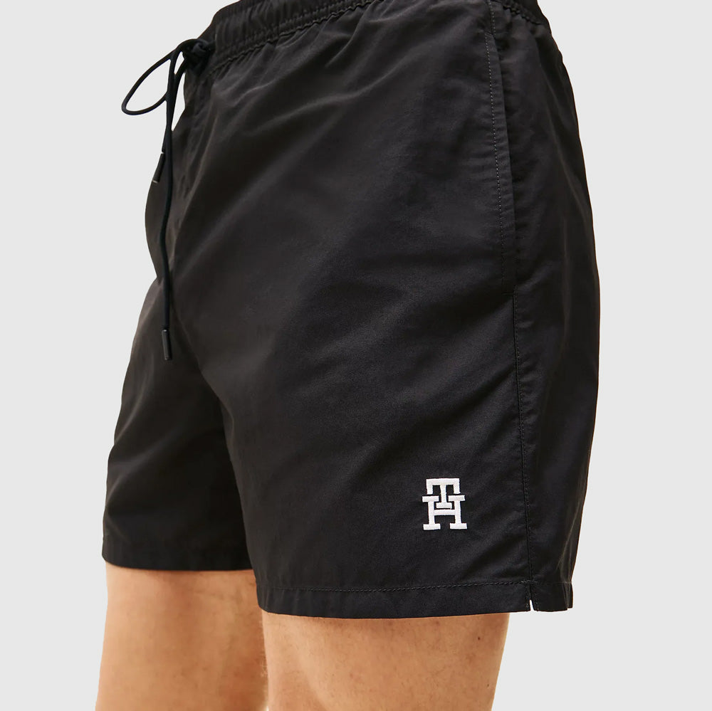 Drawstring Swim Shorts - Black