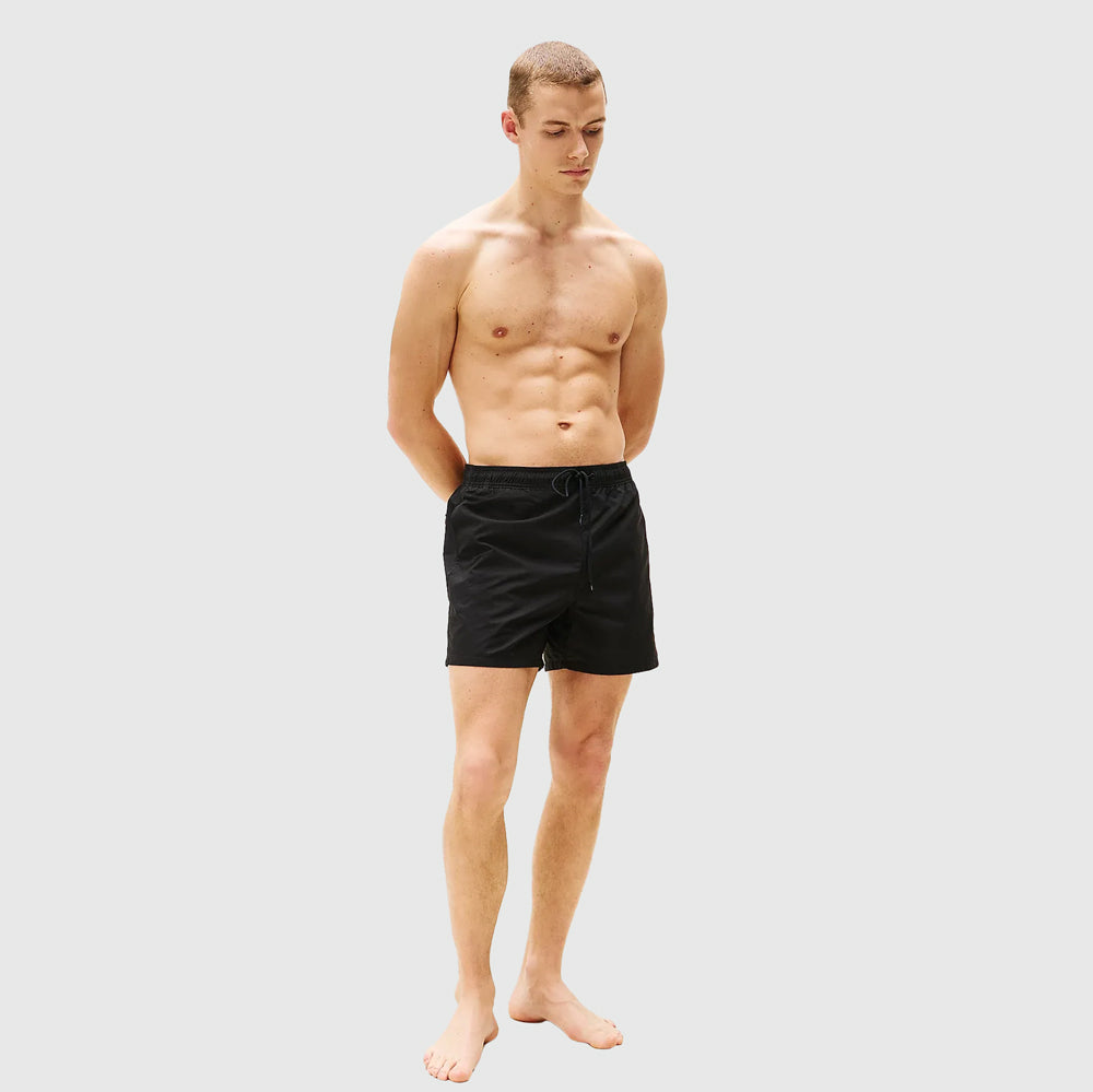 Drawstring Swim Shorts - Black