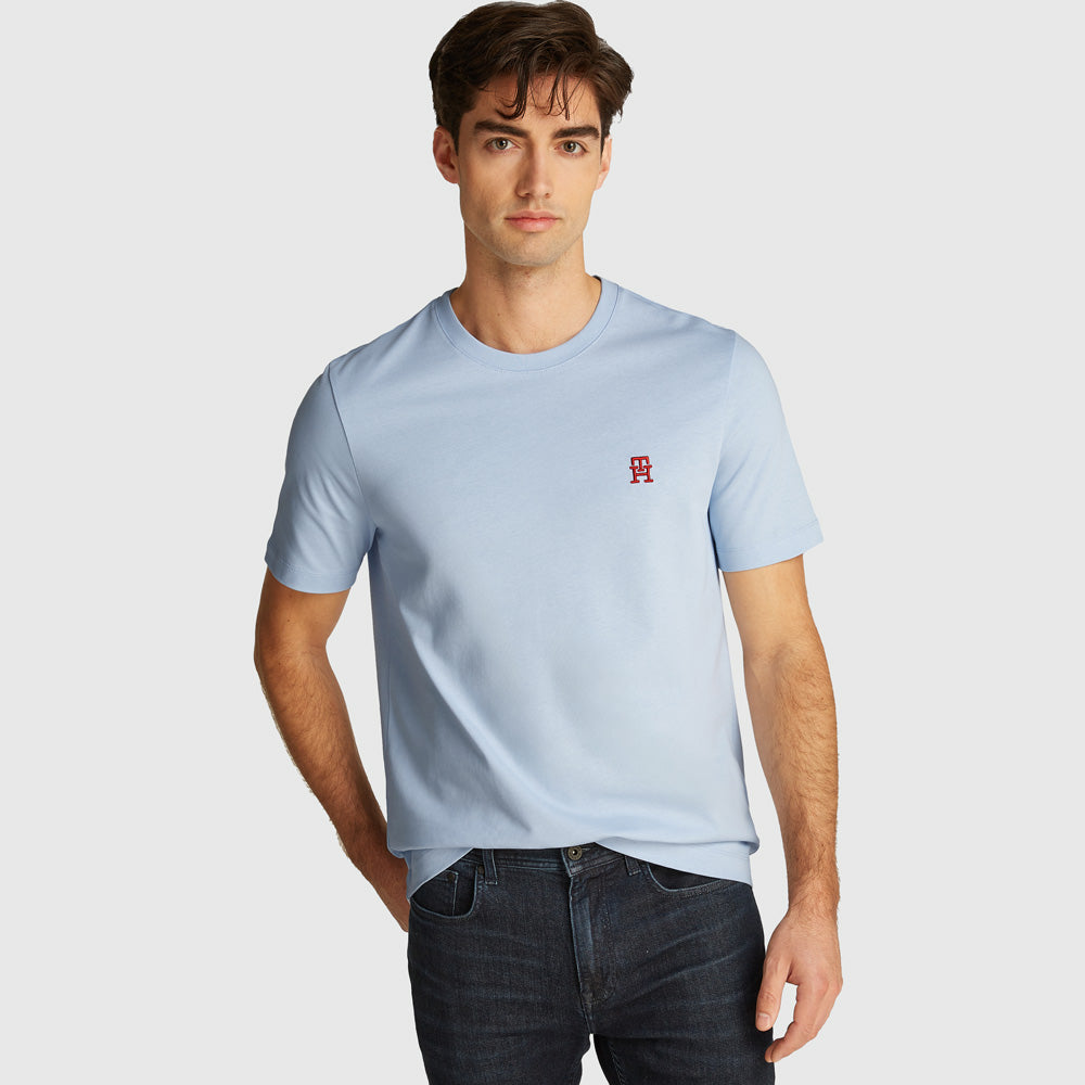Tommy Hilfiger Monogram T - Shirt - Light Blue |ThirdBaseUrban