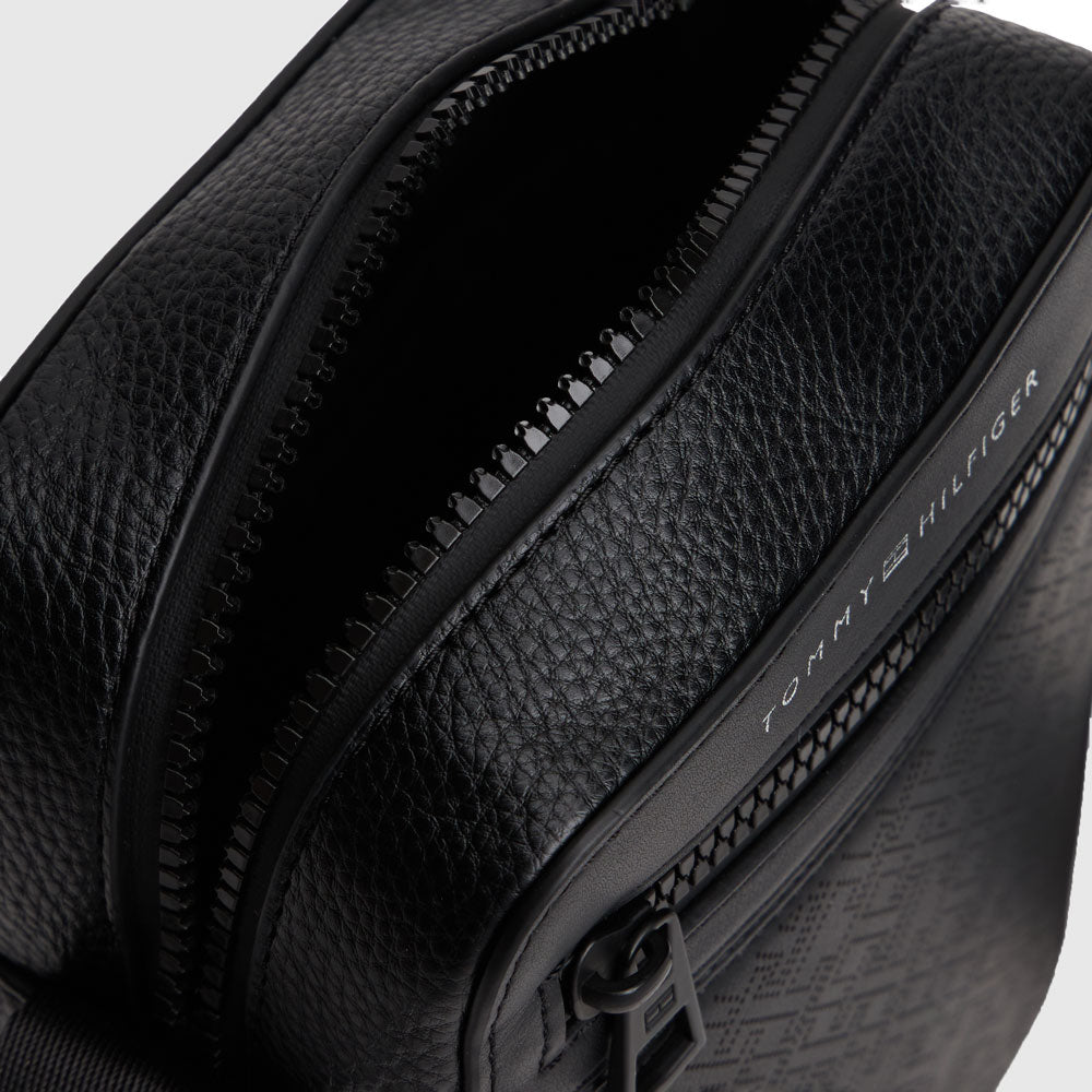 Monogram Mini Reporter Bag - Black
