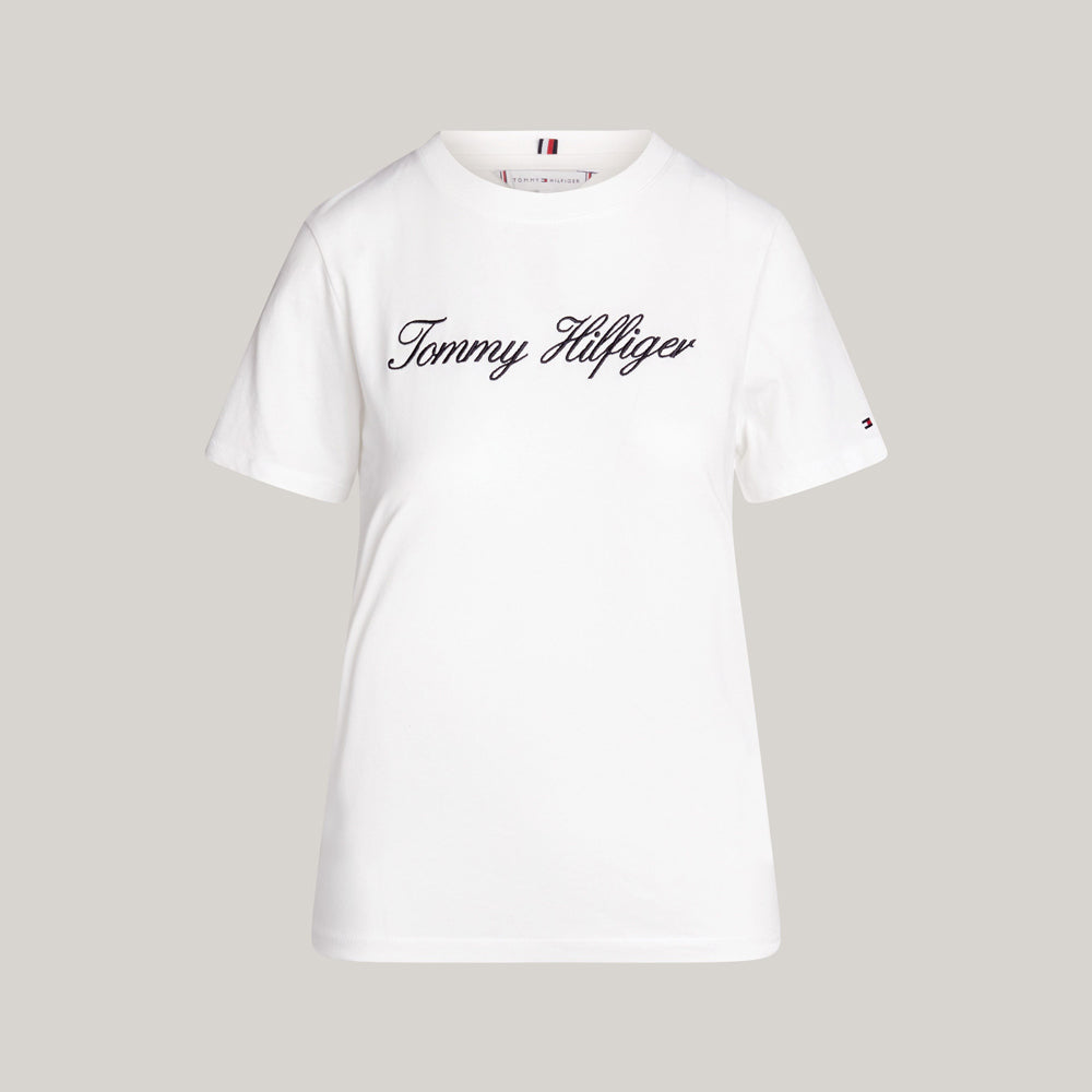 Script Regular T-Shirt - Ecru