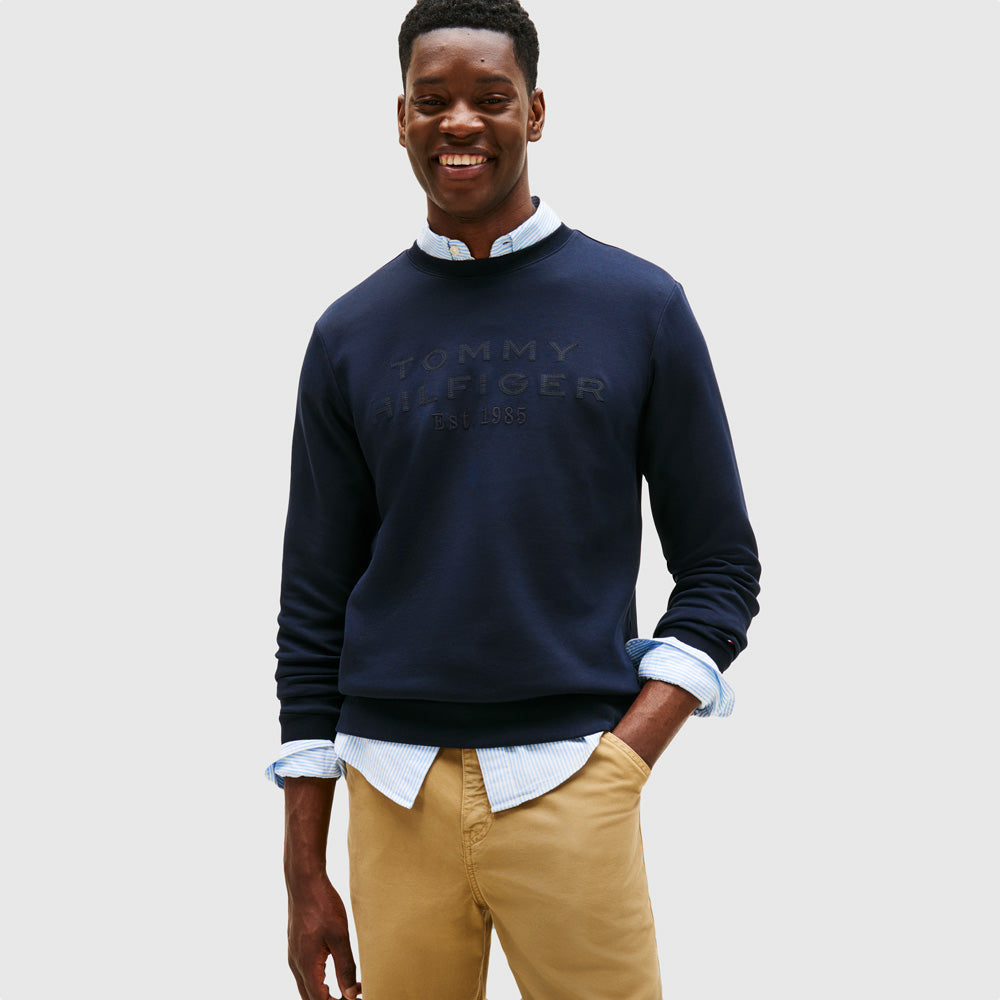 Tommy Hilfiger Intechno Sweater - Navy |ThirdBaseUrban
