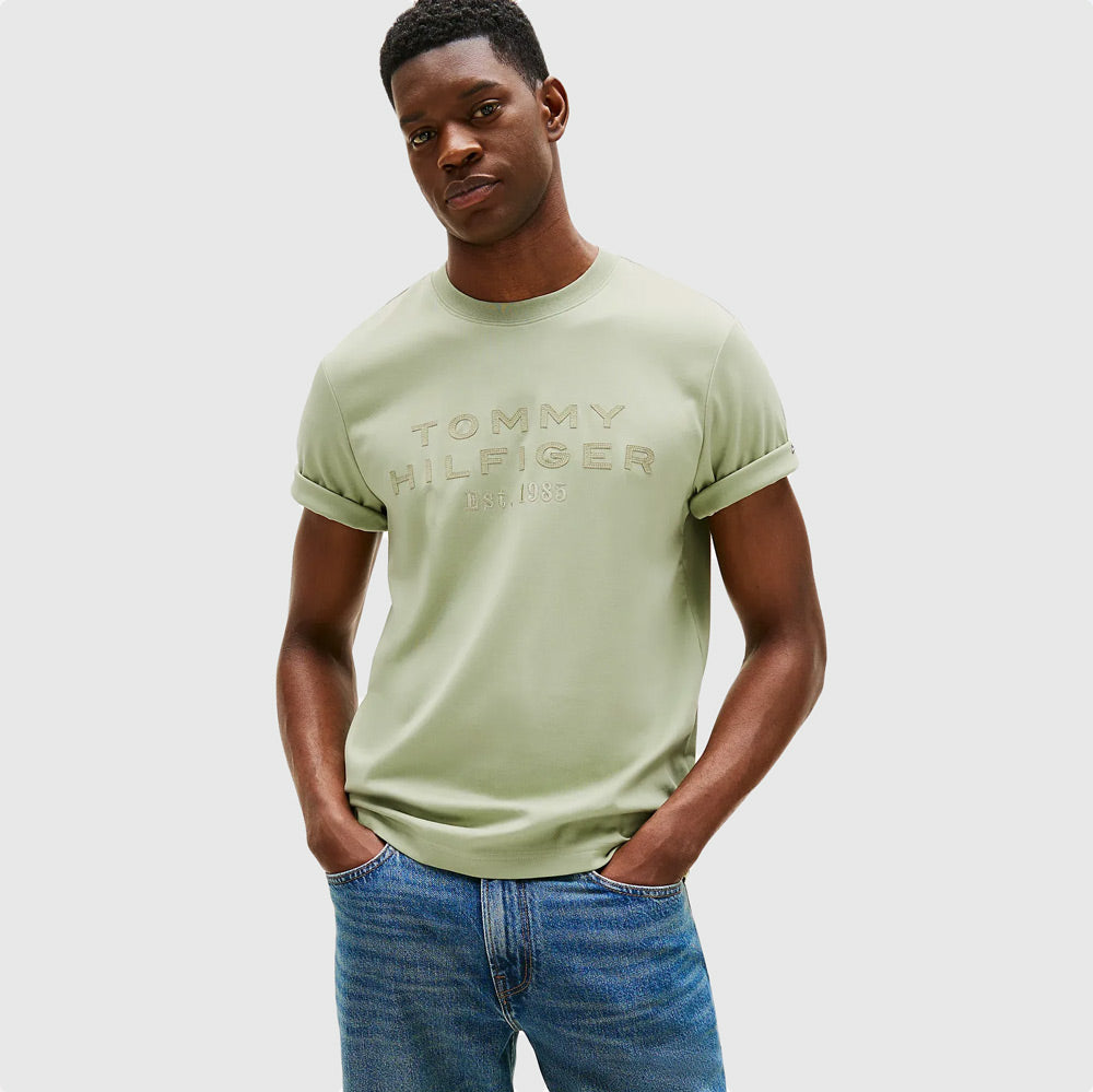 Tommy Hilfiger Media T-Shirt - Sage |ThirdBaseUrban