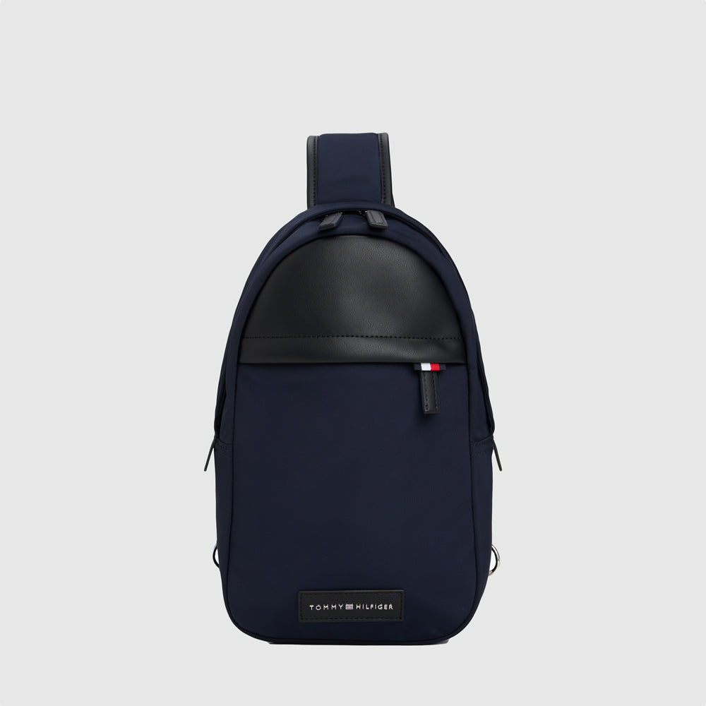 Tommy Hilfiger Nylon Sling Backpack - Navy |ThirdBaseUrban