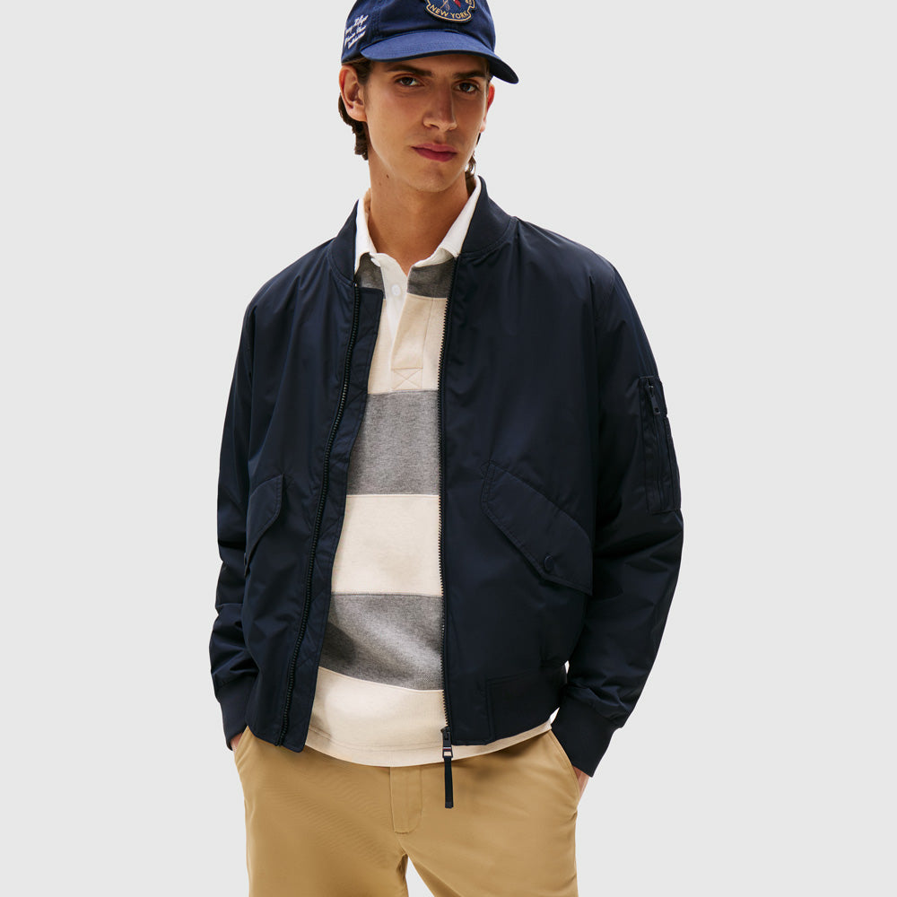 Tommy Hilfiger Packable Bomber - Navy|ThirdBaseUrban