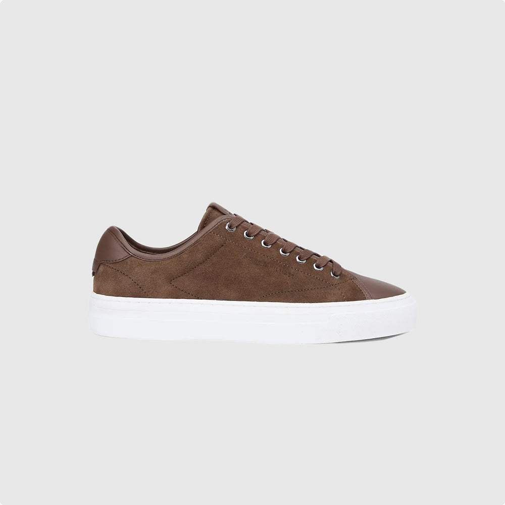 Tommy Hilfiger Premium Leather Sneaker - Brown |ThirdBaseUrban
