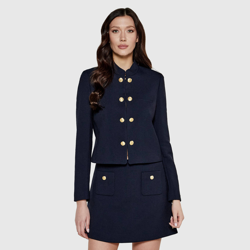 Tommy Hilfiger Punto Short Blazer Jacket - Navy |ThirdBaseUrban