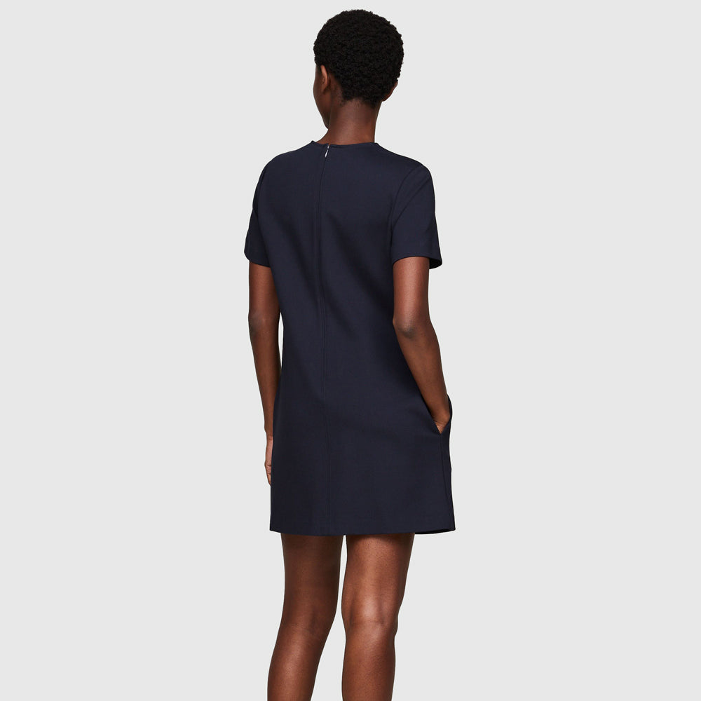 Punto Short Shift Dress - Navy