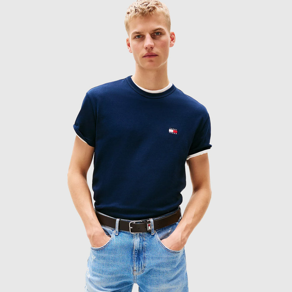 Tommy Hilfiger Badge T-Shirt - Navy |ThirdBaseUrban
