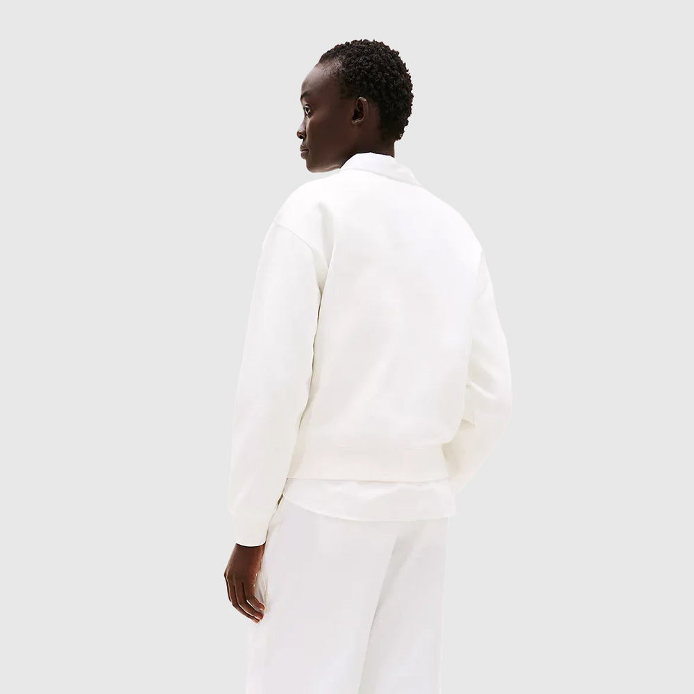 Contrast Flag Sweatshirt - Ecru