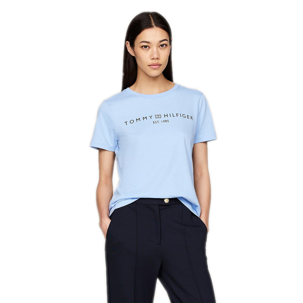 Tommy Hilfiger Regular Logo T-Shirt - Blue |ThirdBaseUrban