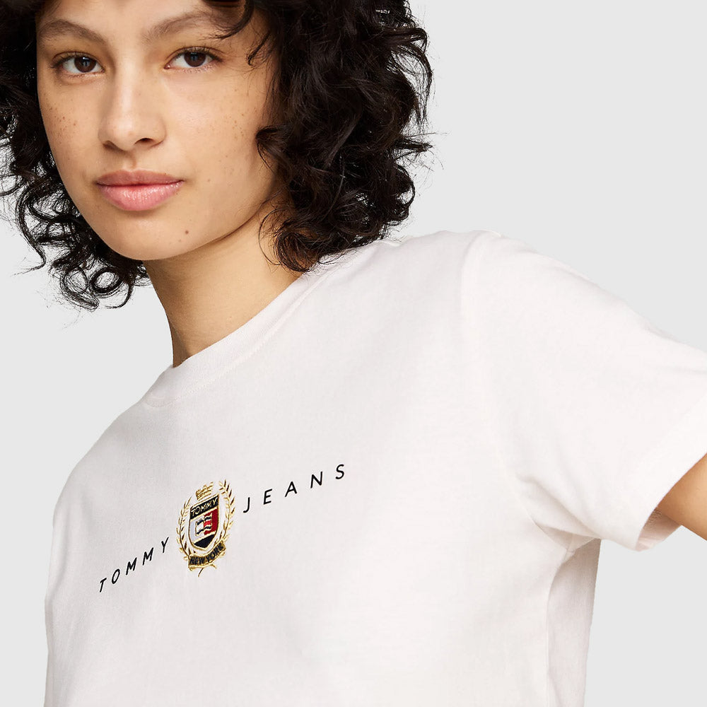 Crest Linear T-Shirt - Off White