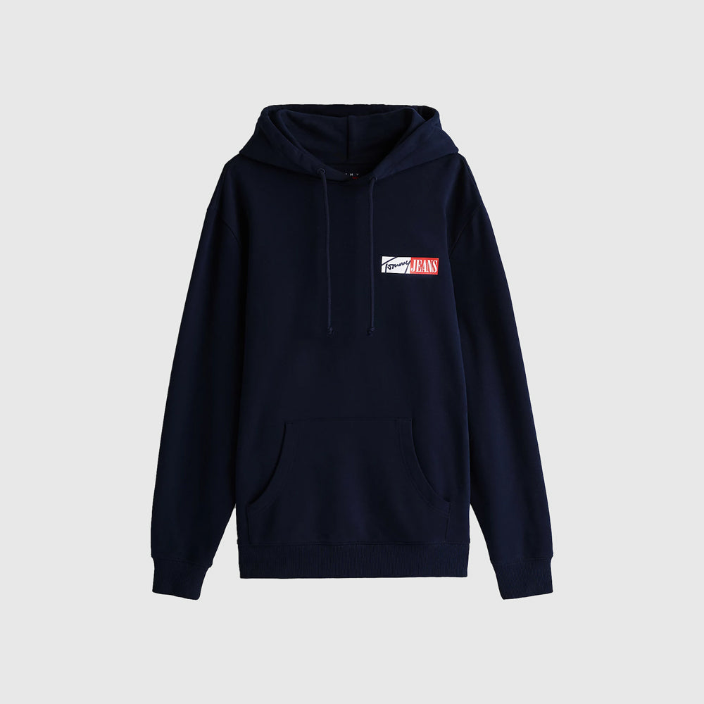 Regular Graphic Hoodie - Navy