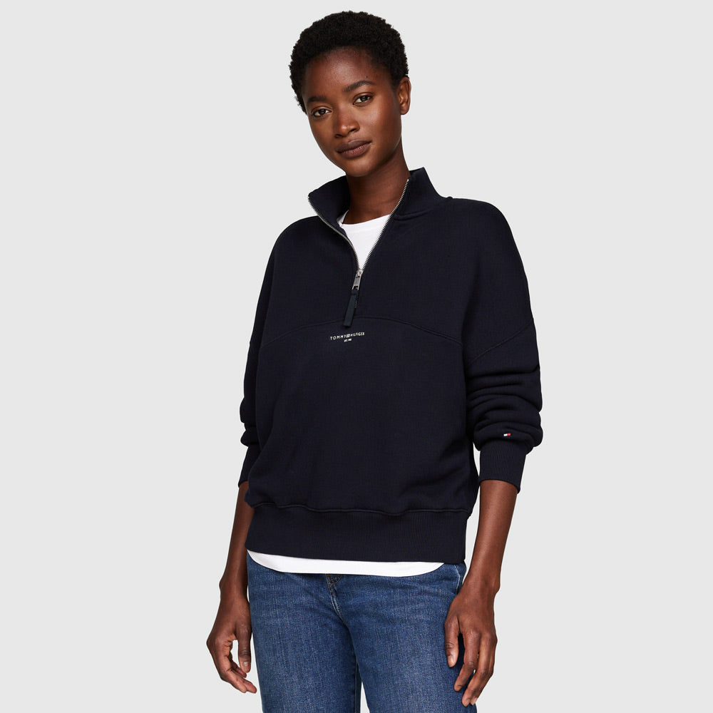 Tommy Hilfiger Monologo Sweatshirt - Navy |ThirdBaseUrban