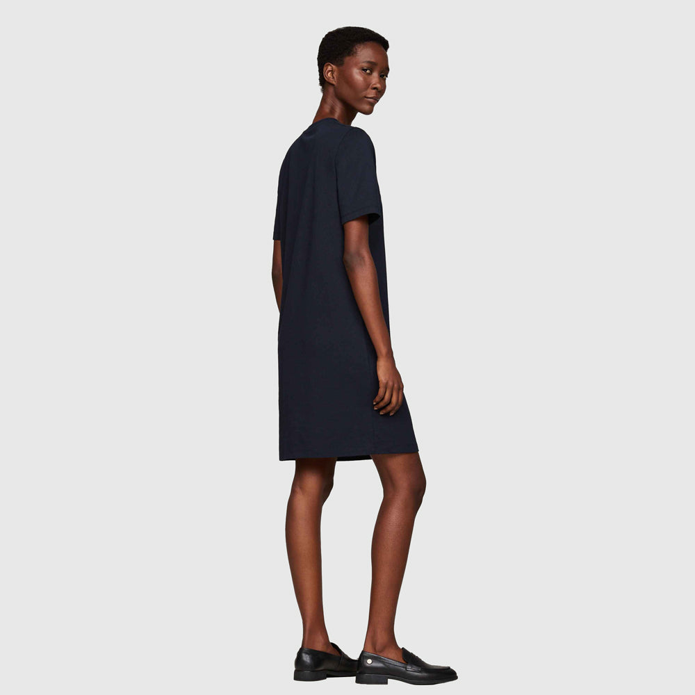 Nautical T-Shirt Dress - Navy