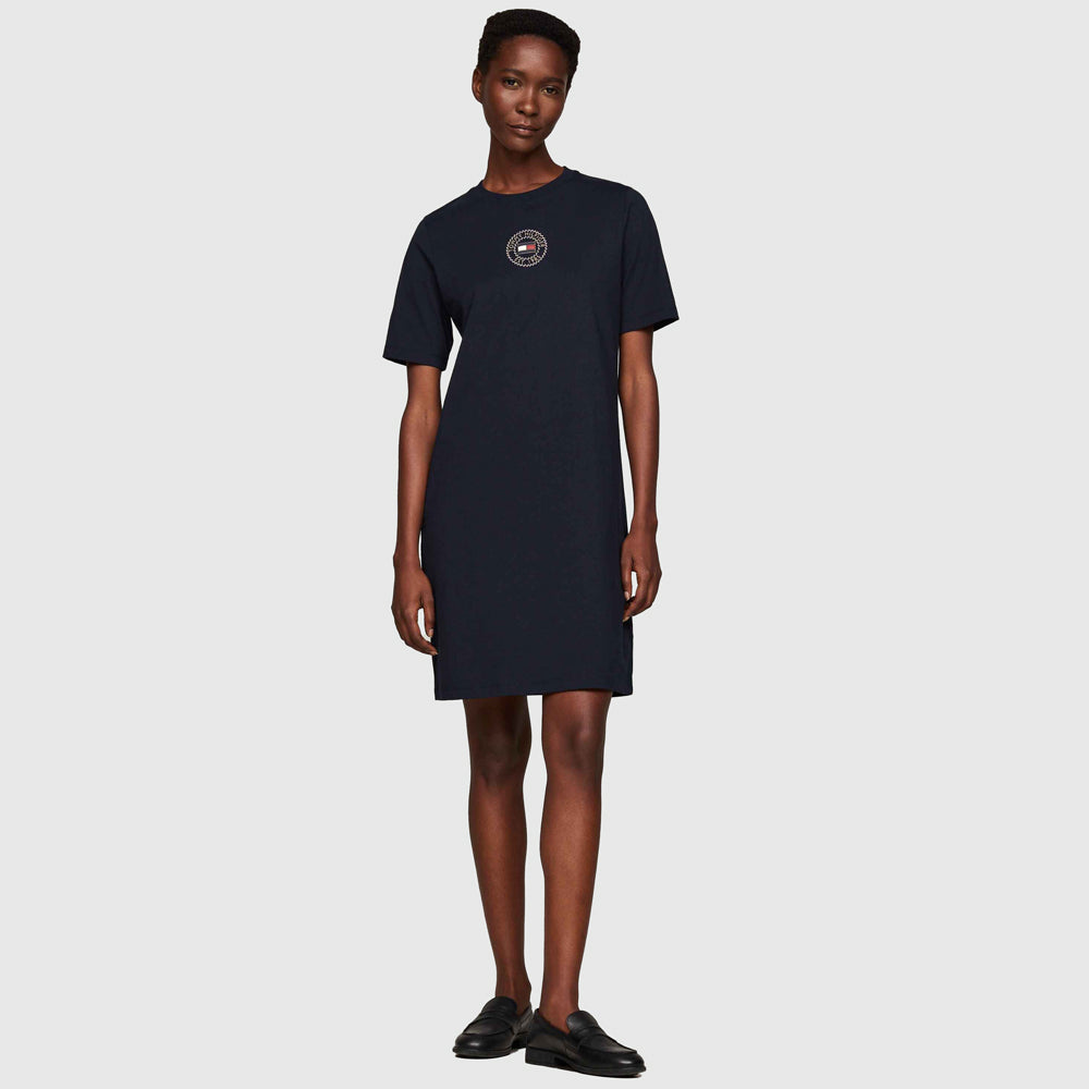 Tommy Hilfiger Nautical T-Shirt Dress - Navy |ThirdBaseUrban