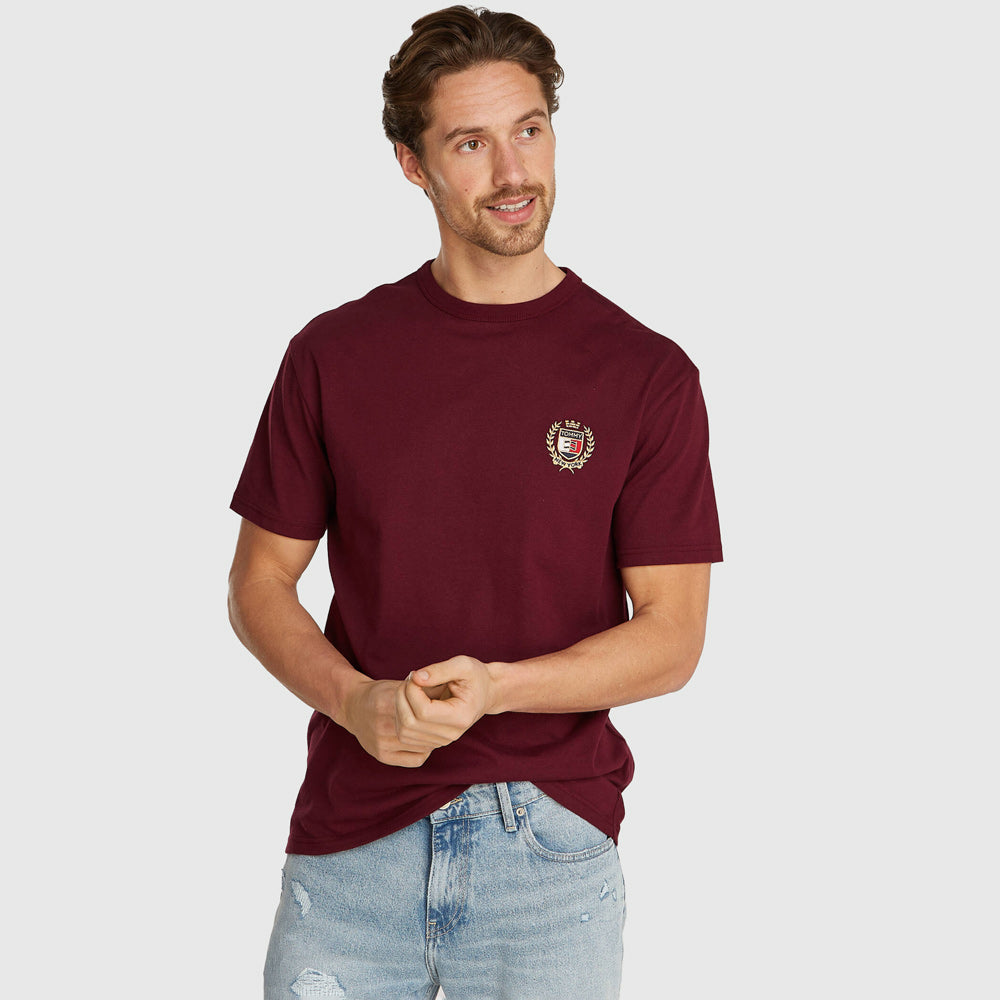 Tommy Hilfiger Crest Flag T-Shirt - Rouge |ThirdBaseUrban