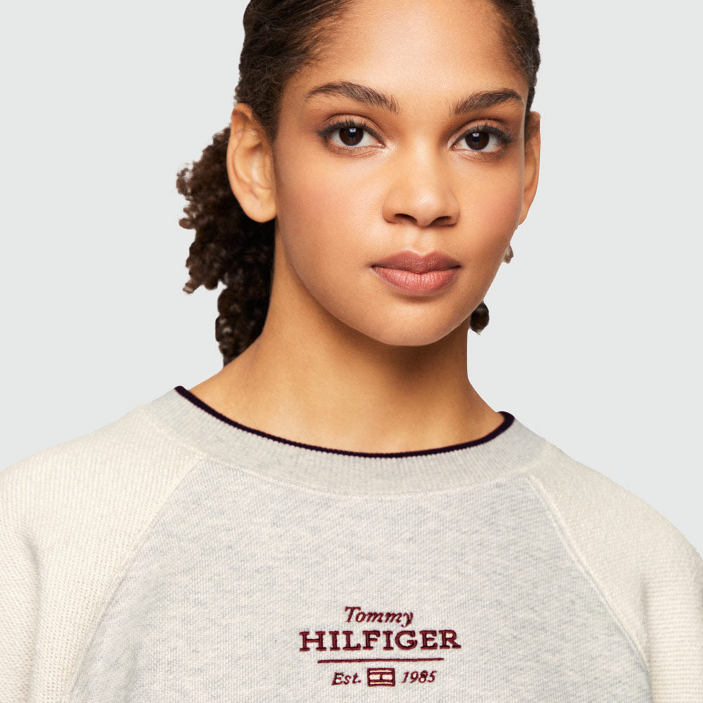 Regular Texture Sweatshirt - Grey Heather