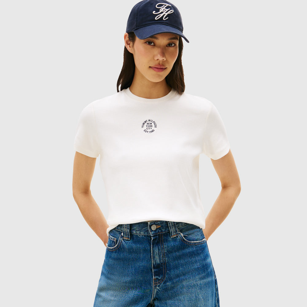 Tommy Hilfiger Regular T-Shirt - Ivory |ThirdBaseUrban