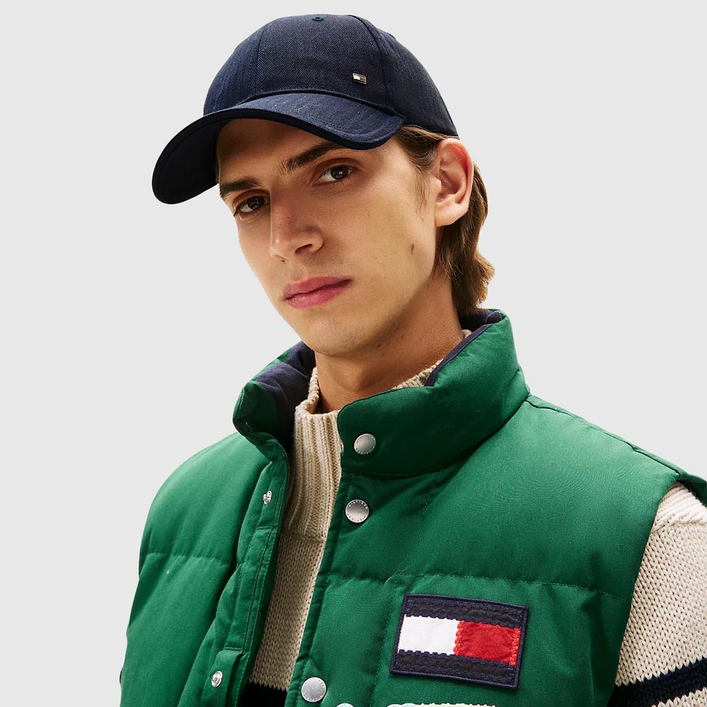 Tommy Hilfiger Cotton Panel Cap - Navy |ThirdBaseUrban