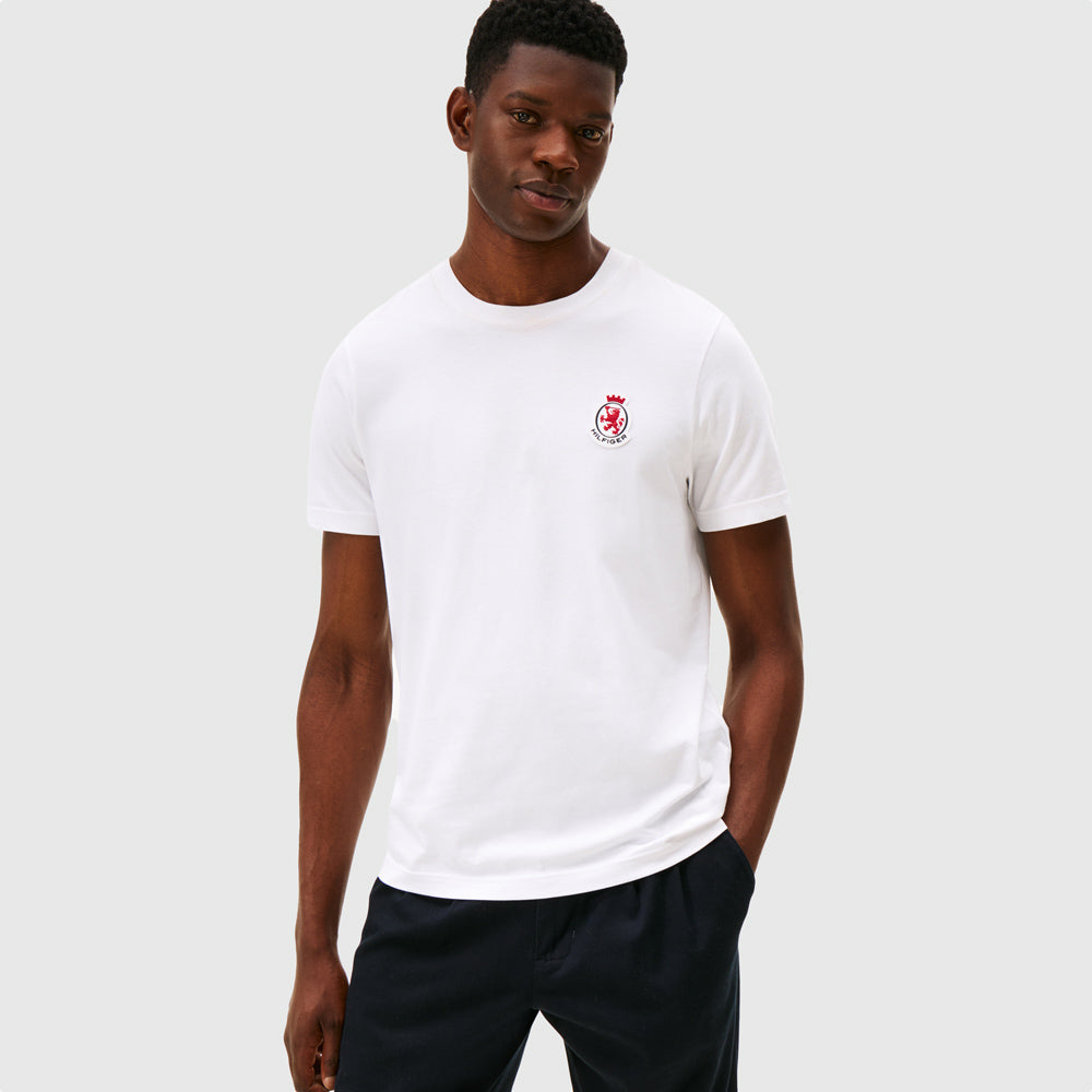 Tommy Hilfiger Crest  T-Shirt - White |ThirdBaseUrban