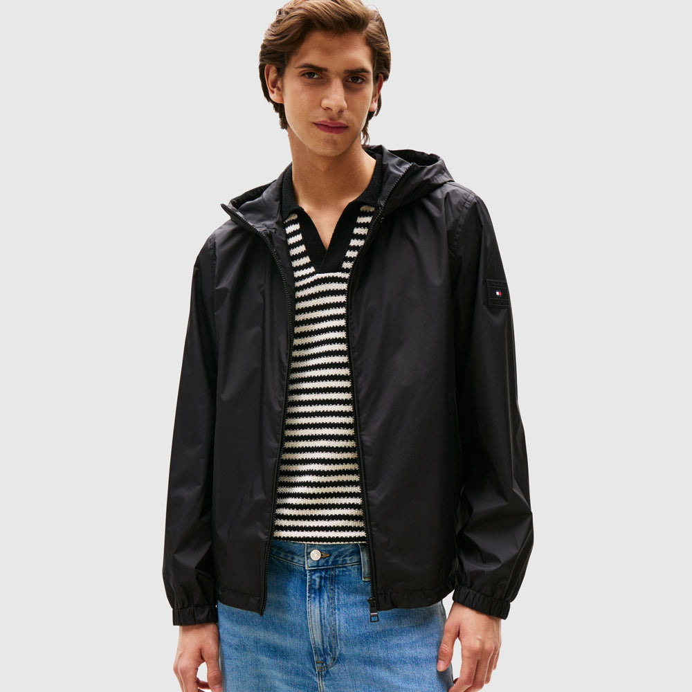 Tommy Hilfiger Hooded Jacket - Black |ThirdBaseUrban