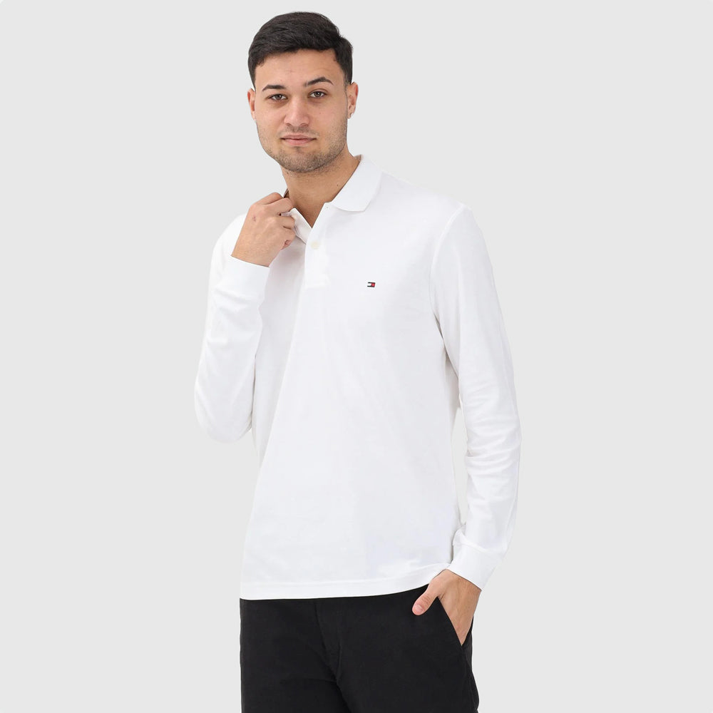 Tommy Hilfiger Liquid Cotton Golfer - White |ThirdBaseUrban