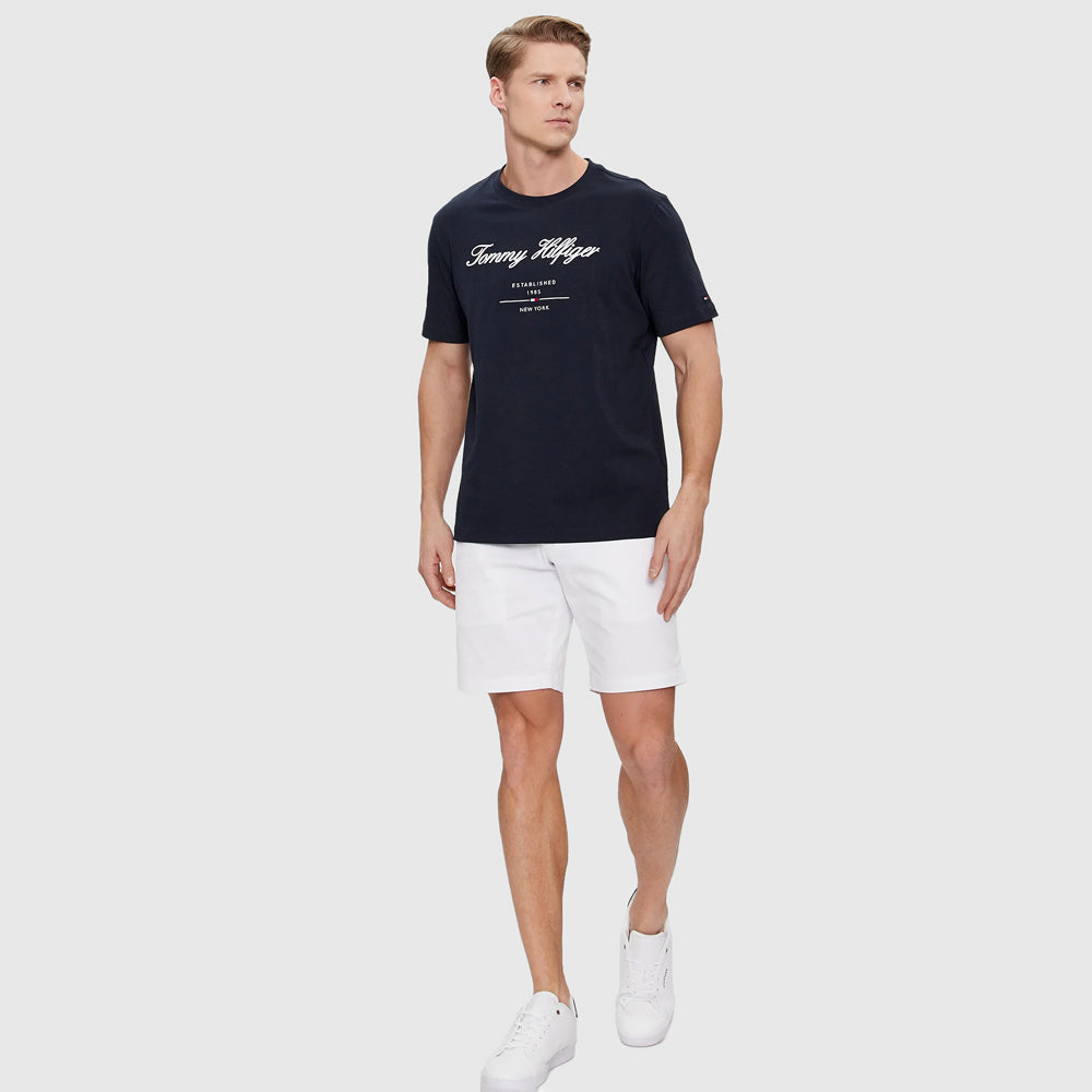 Script Logo T-Shirt - Navy