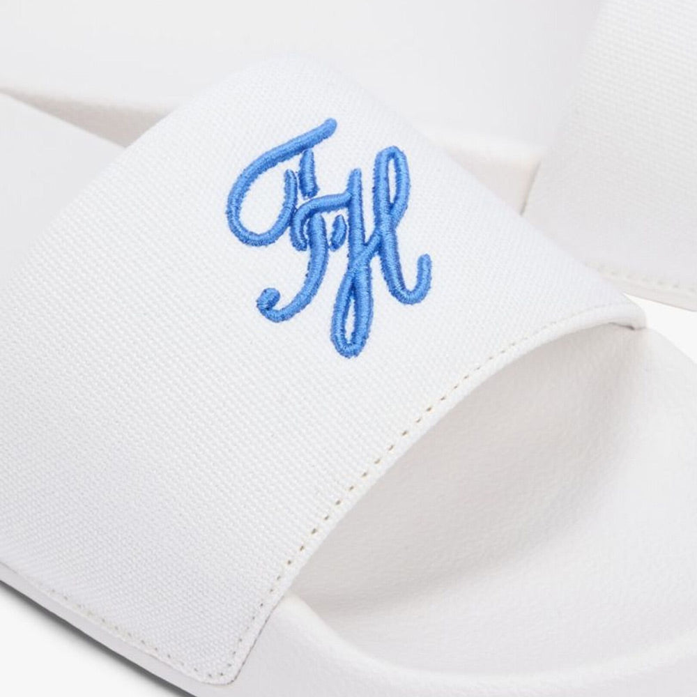 Tommy Hilfiger Script Pool Slide - Ecru