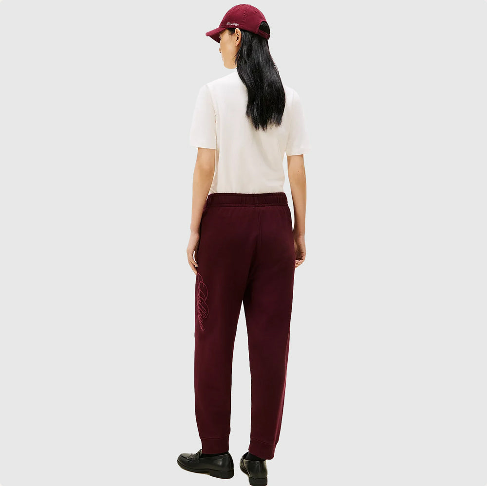 Script Terry Sweatpants - Burgundy