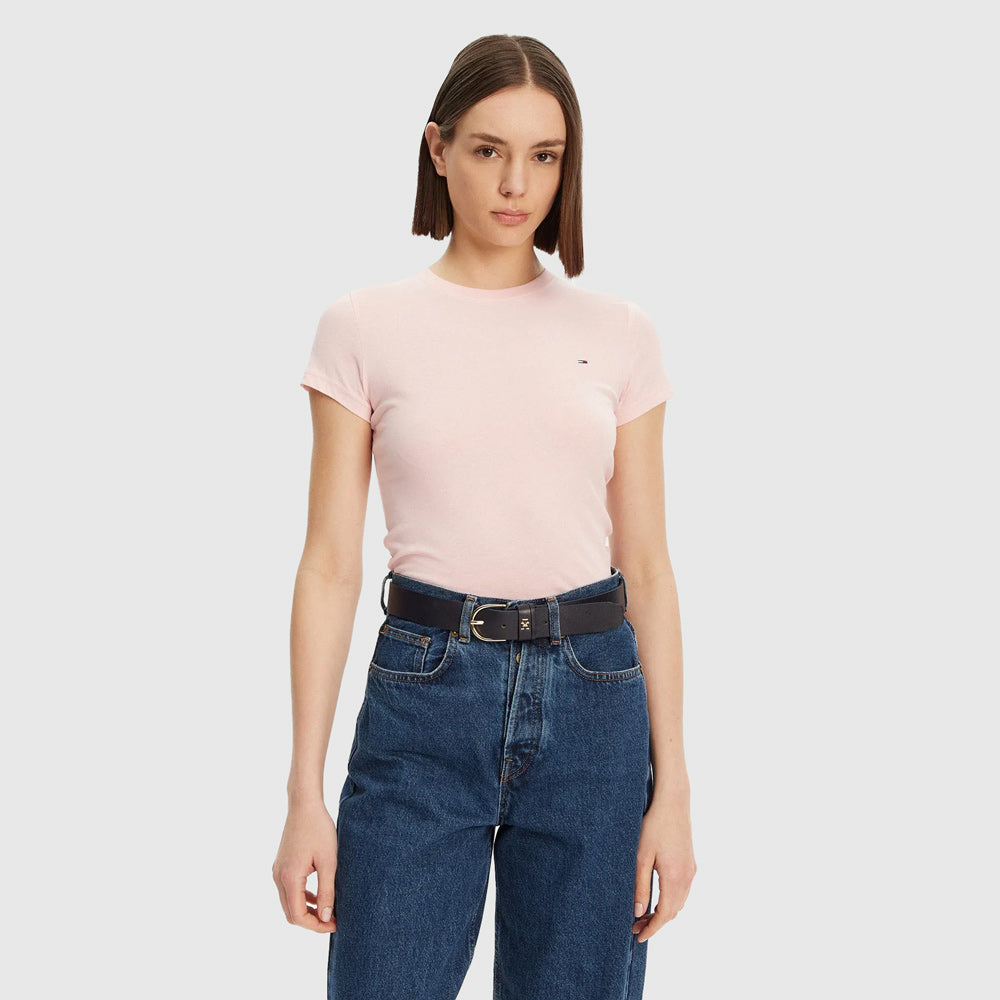 Tommy Hilfiger Slim T-Shirt - Baby Pink |ThirdBaseUrban